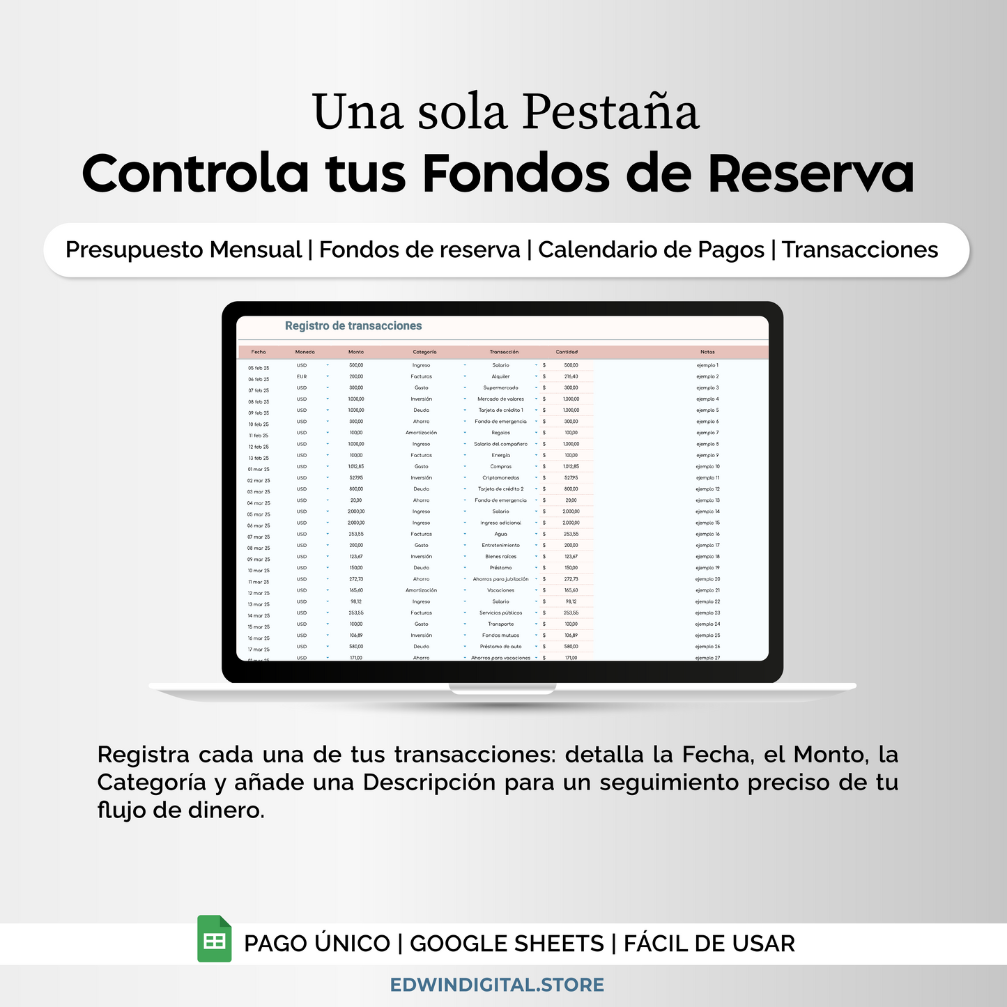 Plantilla de Finanzas Para Negocios