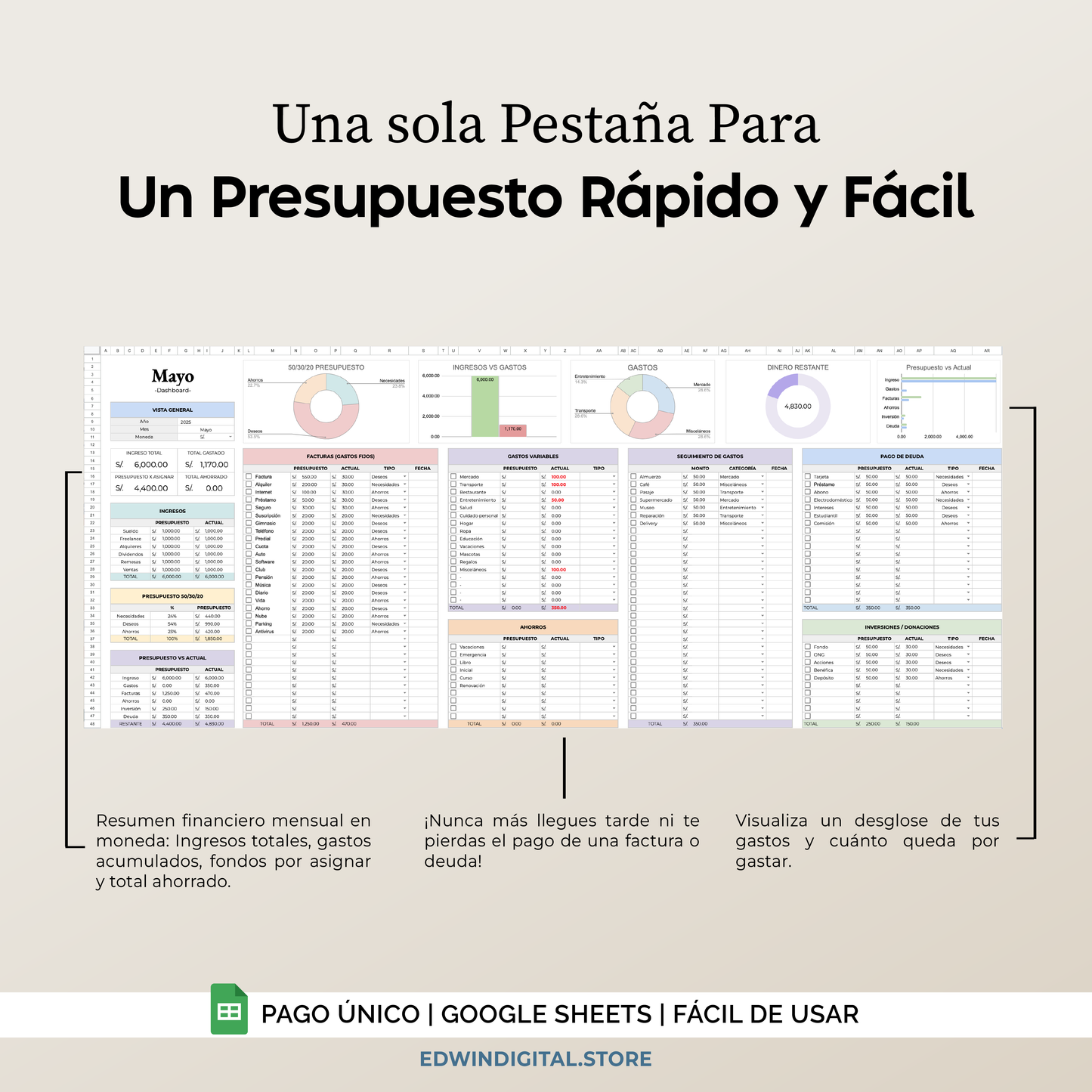 Plantilla de Finanzas Personales