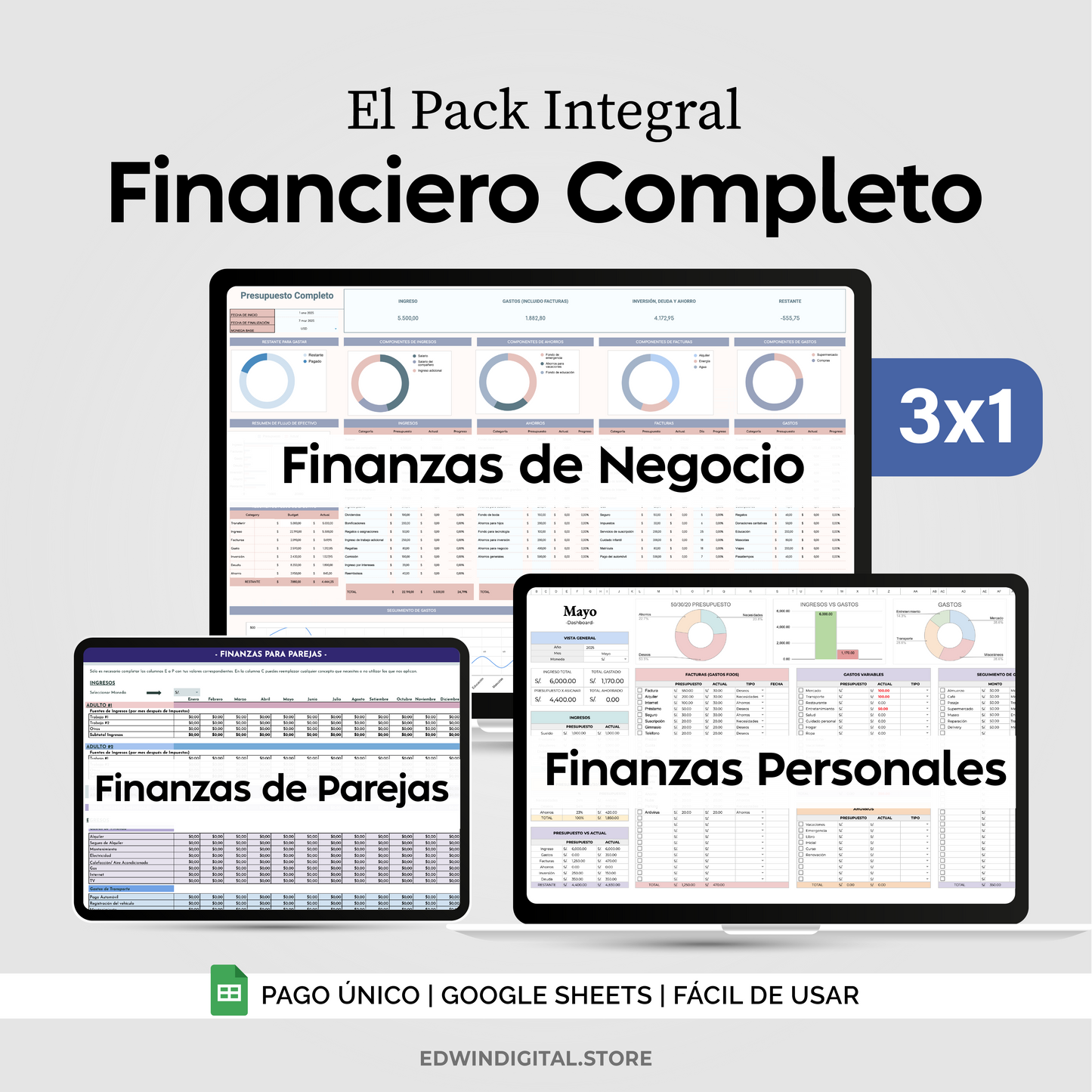 Pack Integral Financiero Completo 3X1